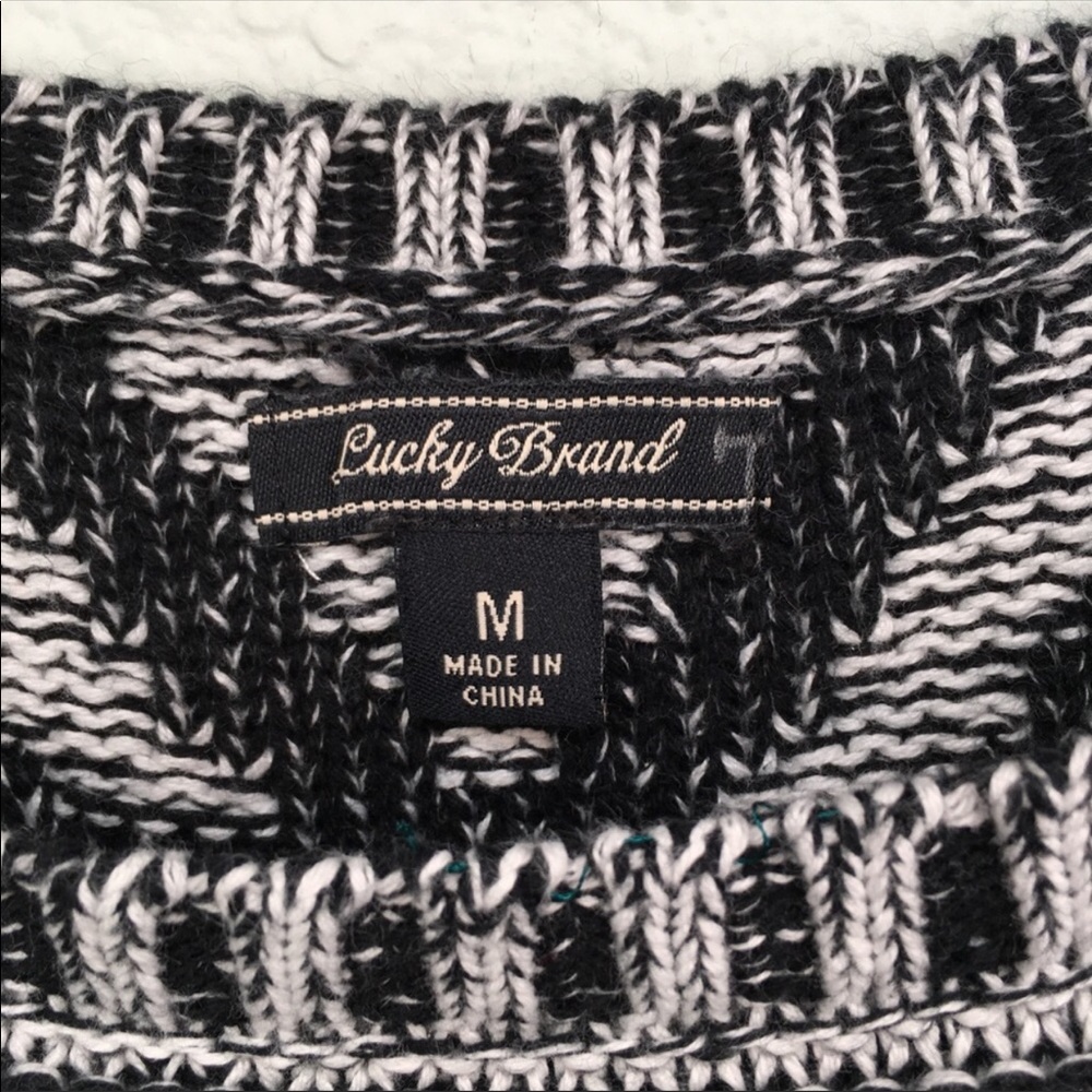 Lucky Brand Geometric Aztec Knit Pullover Sweater - Picture 6 of 7